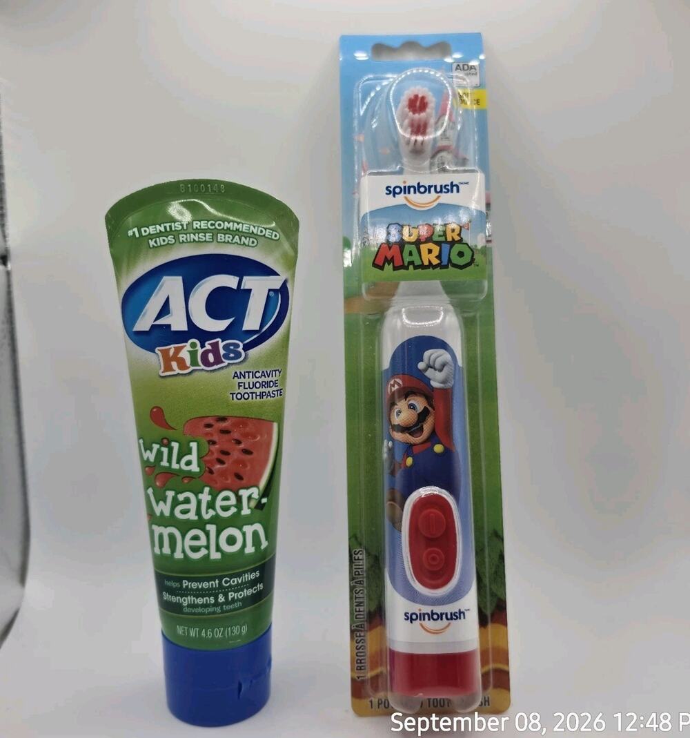 ACT Kids Anticavity Fluoride Toothpaste Wild Watermelon 4.6oz BB 1/27+ Last One